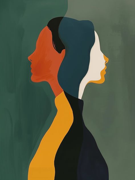 Imagination showcase selected by ThetaCursed, License: CC BY-NC 4.0 Woman With Wine Painting, Woman Silhouette Painting, Painting Of Two Women, Abstract Art Lesson, Painting Flowers Tutorial, Painting Woman, Wine Painting, Silhouette Painting, Small Canvas Art