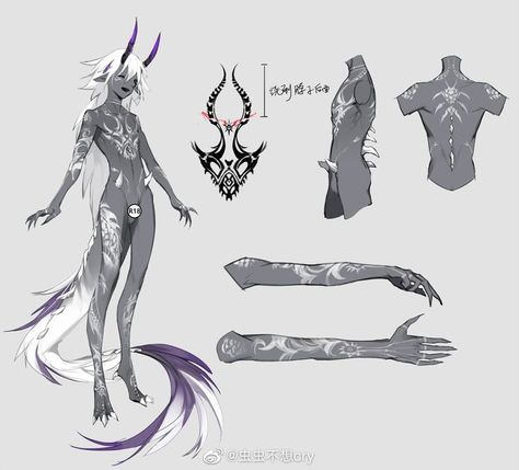 Humanoid Creature Concept Art, Imp Character Design, Demon Creature Design, Face Markings, Humanoid Creatures, 캐릭터 드로잉, Fantasy Creatures Art, Concept Art Drawing, Mythical Creatures Art