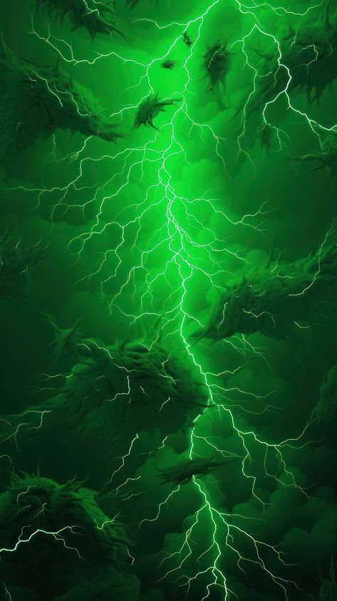 Green lightning thunderstorm nature night. | premium image by rawpixel.com Green Lightning Aesthetic, Green Lights Aesthetic, Green Fire Aesthetic, Radioactive Aesthetic, Green And Black Aesthetic, Black And Green Background, Green Black Wallpaper, Lightning Aesthetic, Neon Green Aesthetic