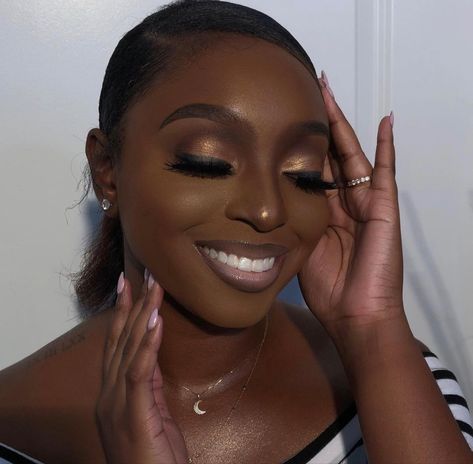 Birthday Makeup Looks, Skin Tone Makeup, Maquillage On Fleek, Brown Girls Makeup, Natural Glam Makeup, Brown Skin Makeup, Fall Makeup Looks, Glam Makeup Look, Evening Makeup