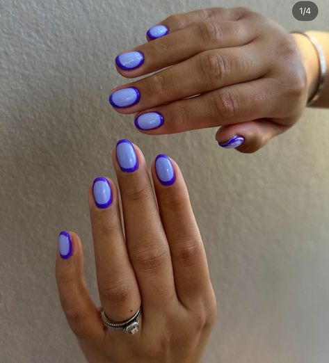 Indigo Nails Inspiration, Acrylic Ideas, Nails Purple, Indigo Nails, Nails Blue, Cute Gel Nails, Nails Gel, Minimalist Nails, Fire Nails