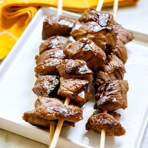 Sweet Grilled Steak Bites Traditional Beef Stroganoff, Beef And Mushroom Pie, Sweet And Sour Beef, Pork Stew Meat, Beef Tips And Rice, Beef Stew Meat Recipes, Beef Cubes, Stew Beef, Steak Bites Recipe