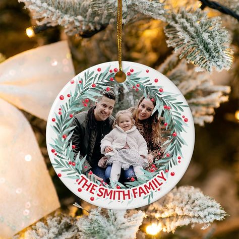 Amazon.com: Personalized Photo Picture Xmas Ornament 2024 Gift for Mr & Mrs Christmas Housewarming Custom Photo Picture and Family Name New House Christmas Ceramic Ornament : Handmade Products Photo Light Box, Mom Blanket, Picture Ornaments, House Lake, Lake Decor, Her And Him, Photo Light, Personalized Gift Ideas, Name Blanket