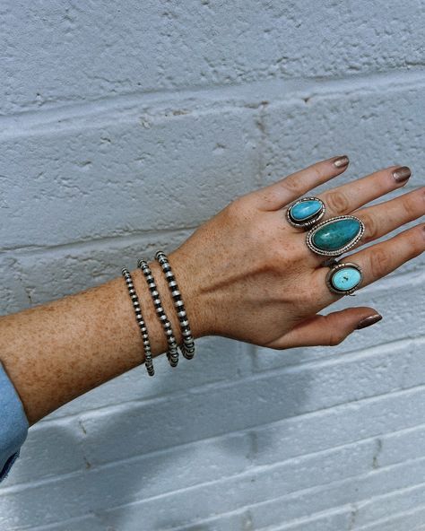 They say money can’t buy happiness, but it can buy turquoise… and that makes me pretty dang happy😉🙂‍↕️🩵🫶🏻 • Western Boutique | Turquoise Jewelry | Western Style | Western Fashion Western Jewellery, Silver Jewelry Western, Turquoise Jewelry Aesthetic, Cowgirl Turquoise, Turquoise Jewelry Western, Jewelry Western, Western Boutique, Jewelry Aesthetic, Western Jewelry