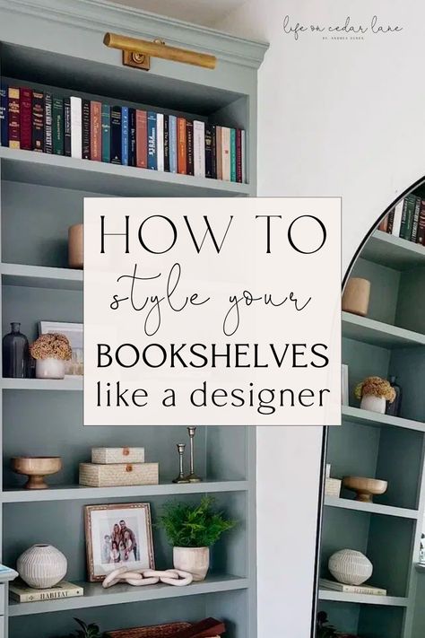 Bookshelf Styling Ideas, Ideas For Floating Shelves, Floating Shelves For Kitchen, Bookshelf Decor Living Room, Modern Bookshelf Decor, Style A Bookcase, Bookshelf Decor Ideas, Bookshelves Living Room, Minimalist Bookshelves