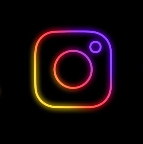 Instagram Neon Icon, Instagram Logo Wallpaper, Neon Instagram, Icona Ios, New Instagram Logo, Neon Icons, App Ikon, Emoji For Instagram, Instagram Icon