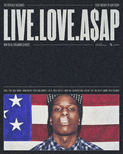 Concept Poster Design, Hip Hop Background, Punk Background, Asap Rocky Poster, Rocky Poster, Printable Wall Collage, Pretty Flacko, Concept Poster, Hip Hop Poster