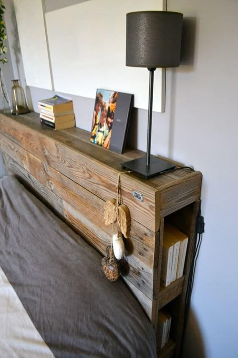 Interesting Headboards, Diy Seng, Diy Wood Headboard, Pallet Headboard, Head Board, Diy Headboards, Wooden Headboard, Diy Headboard, Headboard Designs