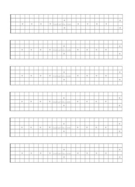 Free blank fretboard paper Guitar Fretboard Charts, Blank Guitar Fretboard Charts, Guitar Fretboard Notes, Guitar Scales Charts, Bass Guitar Scales, Guitar Teaching, Guitar Classes, Learn Music Theory, Guitar Theory