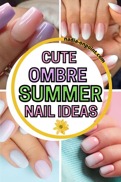 Nail Ideas Aesthetic! Here you'll find fun and unique Summer Ombre nails to shine this summer. summer long nail ideas ombre | summer nail ideas ombre | ombre nail ideas for summer | summer ombre nail ideas | summer nail ideas blue ombre | ombre nail colors ideas summer short | summer nail ideas acrylic ombre | ombre nail colors ideas summer | summer nail ideas almond ombre | holiday nail ideas summer ombre. #summer #ombre #nails Manicure Ideas Ombre, Cute Summer Nails Ombre, Ombre Nails Summer 2023, Ombre Nails Squoval, Pastel Ombre Nails Short, Ombre Pedicure Ideas, Ombre Sns Nails Short, Simple Ombre Nail Designs, Sns Ombre Nails Summer