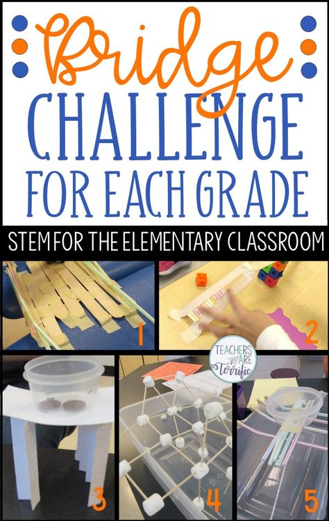 Bridge Stem Challenge, Stem Bridges, Bridge Challenge, Elementary Stem, Steam Ideas, Stem Classes, Stem Ideas, Stem Lab, Building Bridges