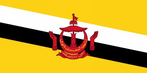 The official name for Brunei is Negara Brunei Darussalam (i.e. 'Negara Brunei' - the state of Brunei, and `Darussalam' - Abode of Peace) Brunei Flag, Abdul Hamid, Bandar Seri Begawan, International Flags, Africa Do Sul, Labuan, South China Sea, Koh Tao, Free Illustration