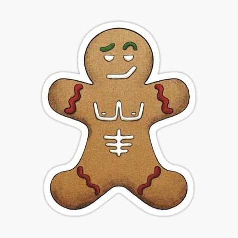 Cookie Drawing, Gingerbread Man Decorations, Christmas Sugar Cookies Decorated, Merry Christmas Everybody, Gingerbread Cookies Decorated, New Years Cookies, Cute Ginger, Manly Decor, Cool Christmas