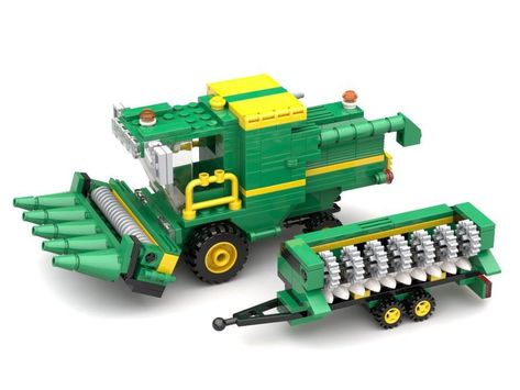 Halo Lego Sets, Lego Farm, Lego Hospital, Lego Tractor, Tractor Coloring Pages, Easy Lego Creations, Lego Vehicles, Lego Truck, City Vehicles