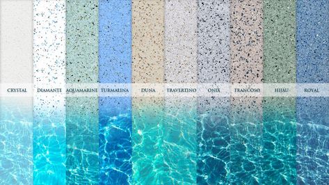 Pentair Pool Products, Pools On Rooftops, Pool Water Colours, Pool Interior Colors, Beach Pools Backyard, 20x40 Pool, Beach Entry Pool Ideas, Swimming Pool Interior, Pool Interior