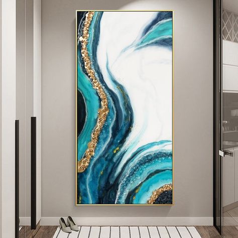 Epoxy Resin Geode, Resin Art Canvas, Canvas Art Decor, Resin Geode, Painting 3d, Resin Art Painting, Geode Art, Resin Wall Art, Acrylic Pour Painting