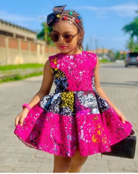 Ankaracrib – Celebrating African fashion Ankara Dress For Girl Child, Ankara Prom Dress, African Kids Clothes, Ankara Styles For Kids, African Babies, African Dresses For Kids, African Wear Dresses, Kids Dress Wear, African Children