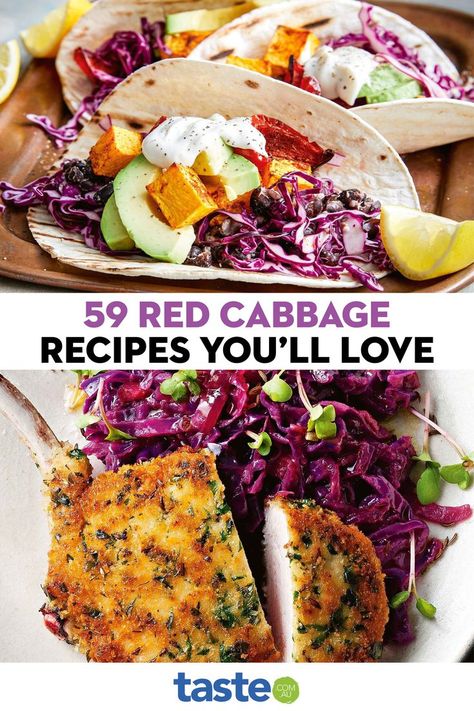 Red Cabbage Benefits, Stir Fry Healthy, Purple Cabbage Recipes, Cooked Red Cabbage, Fried Cabbage With Bacon, Cabbage With Bacon, Cabbage Side Dish, Cabbage Recipes Healthy, Red Cabbage Recipes