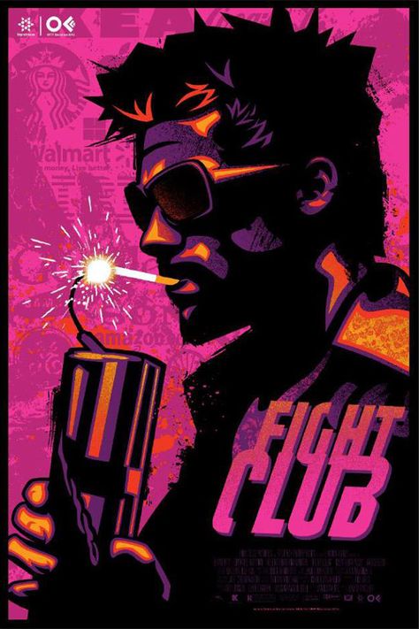 Fight Club Alternate Poster Alternative Art, Deco Cinema, Film Thriller, New Retro Wave, Club Poster, Plakat Design, Movie Posters Design, Cinema Posters, Alternative Movie Posters