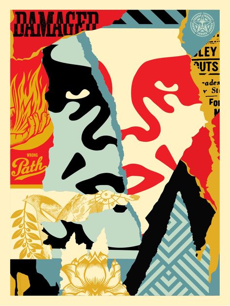 Shepard Fairey Art, Obey Giant, Shepard Fairey Obey, Giant Poster, Shepard Fairey, Virtual Art, Contemporary Modern Art, Contemporary Artwork, Exhibition Poster