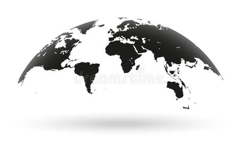 Black world map globe isolated on white background. Detailed black world map, ma #Sponsored , #affiliate, #Sponsored, #map, #Black, #isolated, #globe World Illustration Globe, Globe Black And White, World Map Globe, Globe Vector, Map Globe, Branding Mockups, World Map, Stock Illustration, White Background