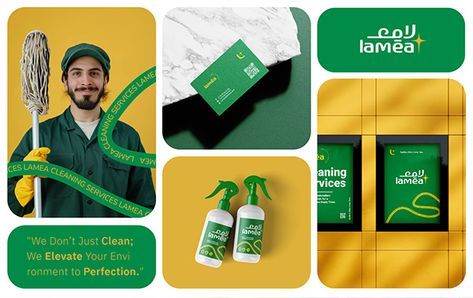 Lam'a Cleaning Services is dedicated to delivering exceptional cleanliness with a focus on precision and customer satisfaction. Our brand, meaning "shine" in Arabic, reflects our commitment to leaving every space spotless. With a modern visual identity, professional staff, and a friendly approach, Lam'a stands out as a trusted partner for all your cleaning needs. Communication Is Key, In Arabic, Branding Identity, Cleaning Service, Freelancing Jobs, Visual Identity, Customer Satisfaction, Brand Names, Brand Identity