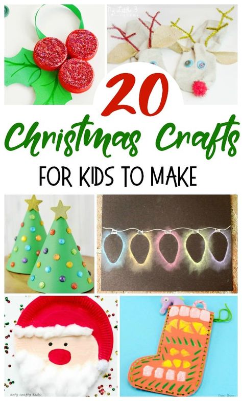 Christmas Crafts For Toddlers, Santa Crafts, Christmas Crafts For Kids To Make, Fun Christmas Crafts, Easy Christmas Crafts, Crafts For Kids To Make, Easy Christmas Diy, Christmas Ornament Crafts, Noel Christmas