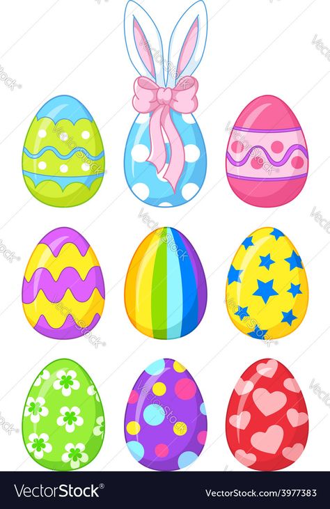 Easter Egg Design Ideas, Easter Egg Illustration, Easter Eggs Painting, Easter Eggs Ideas, Easter Vector, Plant Vegetables, Creative Easter Eggs, Easter Paintings, Easter Arts And Crafts