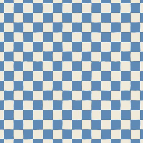 Retro Checkerboard in Blueberry | Hawthorne Supply Co Checker Board Aesthetic, Check Board Pattern Wallpaper, Checkard Background, Kny Backgrounds, Checkboard Pattern, Blue And White Checkered Wallpaper, Pastel Blue Checkered Wallpaper, Notion Pics, Blue Checkered Background