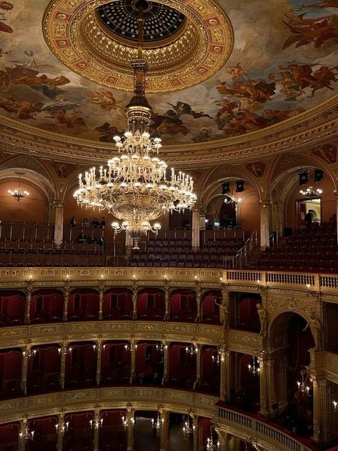 Red Baroque Aesthetic, Ballet Theater Aesthetic, Baroque Theater, Tile Aesthetic, Opera Aesthetic, Theater Aesthetic, 19th Century Aesthetic, The Vampire Chronicles, Minecraft City