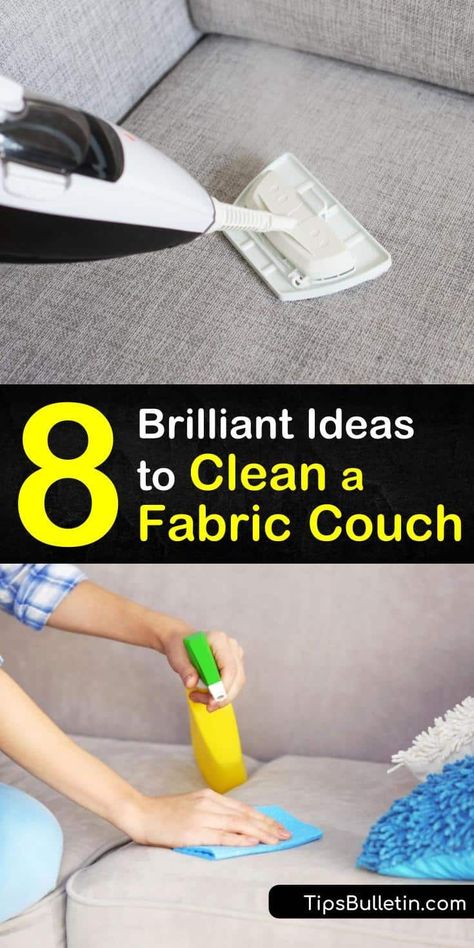 Clean Fabric Couch, Natural Odor Remover, Microfiber Couch, Fabric Couch, Natural Cleaning Solutions, Cleaning Fabric, Clean Couch, Baking Powder Uses, Clean Sofa