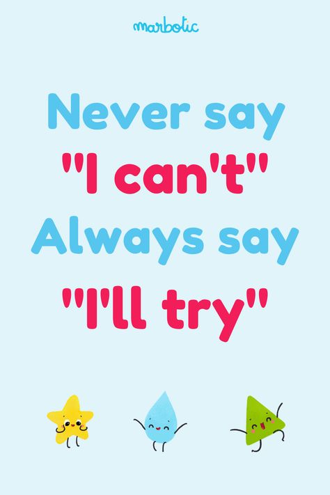 Quotes Learning, Motivational Quotes For Kids, Classroom Rules Poster, Positive Affirmations For Kids, Inspirational Quotes For Students, Inspirational Quotes For Kids, Children Quotes, Classroom Quotes, Education Positive