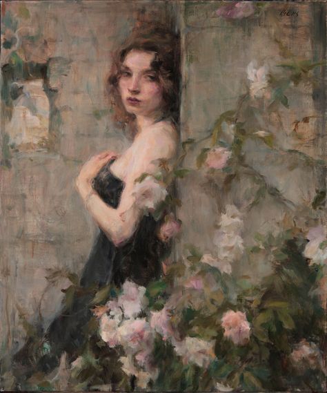 Ron Hicks, Person Art, Istoria Artei, Woman With Flowers, Seni Vintage, Rennaissance Art, Bel Art, Art Classique, Real Art