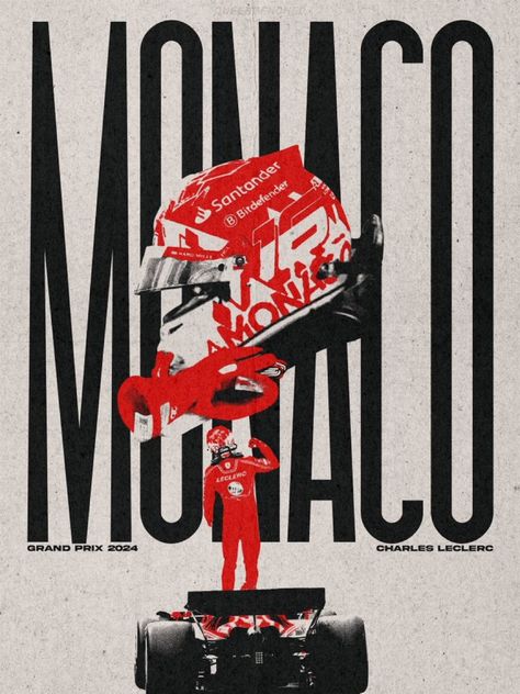 Charles Leclerc Monaco, F1 Racing Poster, F1 Poster Design, Ferrari Poster, F1 Poster, Desain Editorial, Vintage Poster Design, Racing Posters, Tshirt Design Inspiration