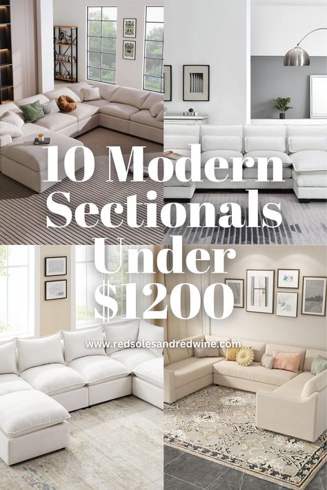 10 Sectional Couches from Amazon Under $1200! Shopping for a modern sectional couch? RH cloud dupe sofa and more affordable finds Reversible Sectional Sofa, Styling A Cloud Couch, I Shaped Couch, Affordable Sectional Sofa Living Room, Recliner Sectional Living Room Ideas, Apartment Size Sectional Sofa, Inexpensive Sectional Sofa, Amazon Sectional Sofa, Cheap Sectional Sofa