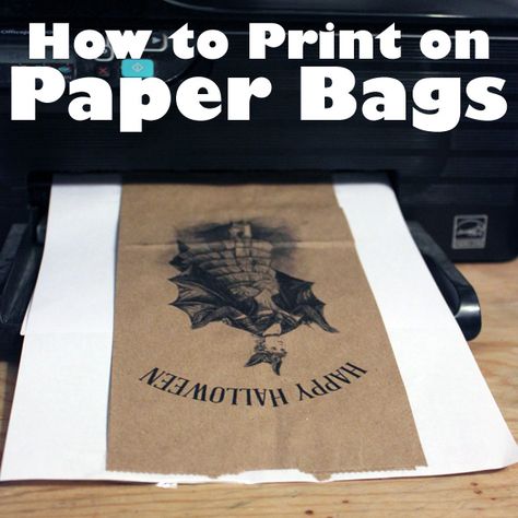 How to Print on Brown Paper Bags - Green Craft Technique! - The Graphics Fairy Cartonnage, Diy Coffee Station, Hantverk Diy, Brown Paper Bags, Hallowen Ideas, Print On Paper Bags, Diy Blanket Ladder, The Graphics Fairy, Green Craft