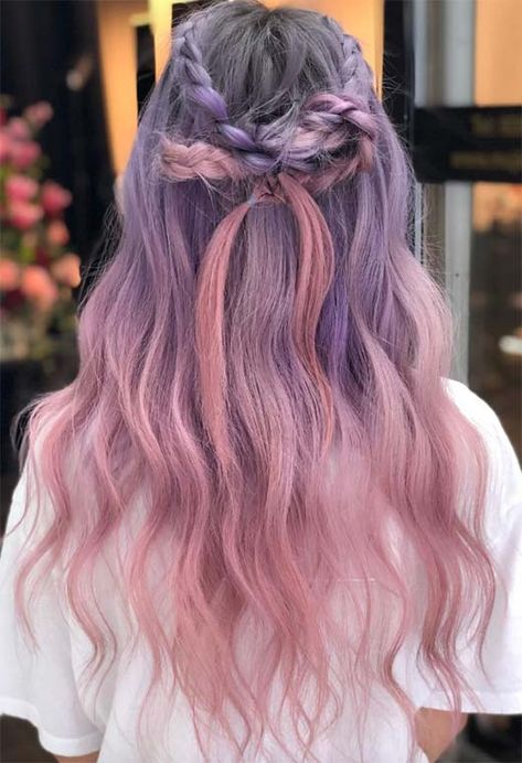 Lilac Hair Dye, Lilac Hair Color, Hair Dye Brush, Dyed Tips, Dreamy Photos, Hair Dye Tips, Lilac Hair, Hair Color Pastel, Fresh Hair