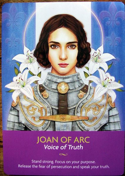 I love this set of oracle cards more and more as I use it. It is full of images of gods and goddesses, angels, spiritual teachers and enl... Santa Joana D'arc, Kyle Gray, Free Tarot Cards, Saint Joan Of Arc, Angel Tarot Cards, Psychic Readings Free, Angel Tarot, Angel Oracle Cards, St Joan