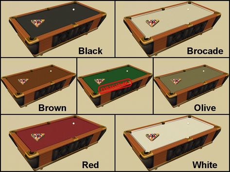 Mod The Sims - Turbocharged Pool Table Recolours Pool Table Sims 4 Cc, Sims 4 Pool Table Cc, Sims 4 Pool Table, 4 Piercings, Sims 4 Piercings, Ea Games, Foosball Table, Foosball, Apartment Life