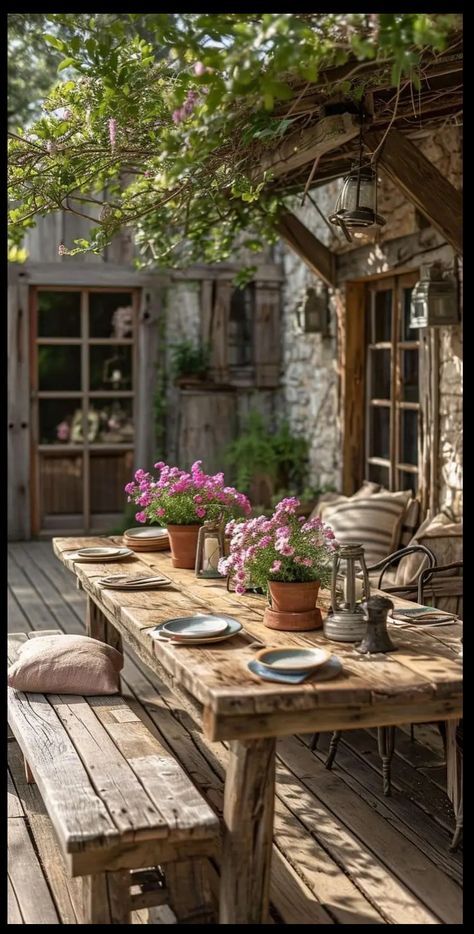 Outdoor Decor Backyard, Outdoor Patio Decor, Backyard Patio Designs, Garden Cottage, Outdoor Rooms, Backyard Decor, Outdoor Design, Garden Room, Patio Design