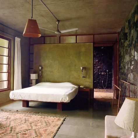 This Is an Indian House, According to One Architect - The New York Times Colorful Scandinavian Bedroom, Utsav House, Studio Mumbai, Copper House, Indian Homes, Patio Interior, White Bedroom, House Inspo, Best Interior