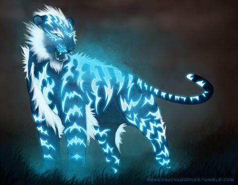 Lightning Tiger (5e Creature) - D&D Wiki Pet Anime, Mystical Animals, Big Cats Art, Mythical Animal, Cute Fantasy Creatures, Fantasy Beasts, 다크 판타지, Creature Drawings, Tiger Art