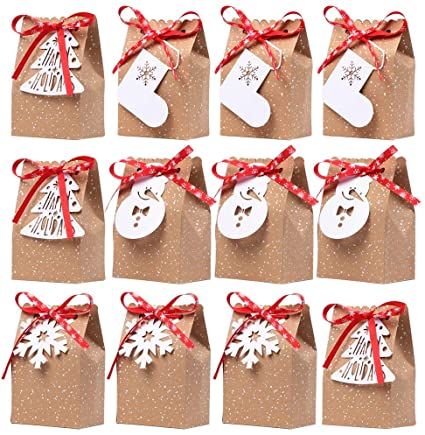 Kraft Gift Bags, Xmas Gift Tags, Holiday Gift Bags, Christmas Goodie Bags, Christmas Treat Bags, Holiday Gift Bag, Paper Candy, Christmas Favors, Goody Bags