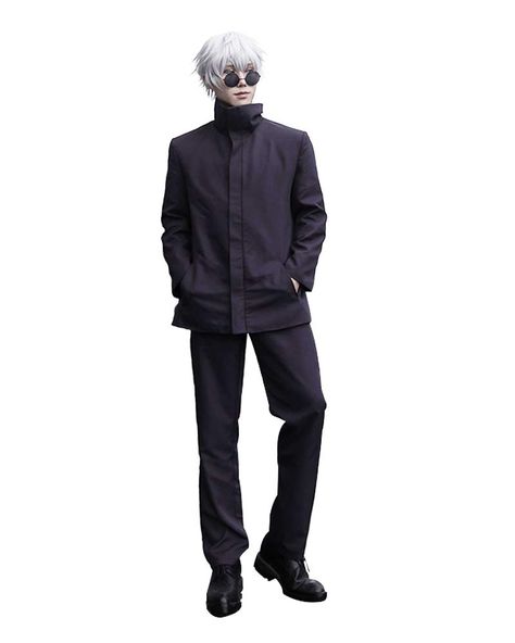 Gojo Halloween Costume, Gojo Clothes, Gojo Costume, Gojo Satoru Cosplay, Gojo Cosplay, Academy Uniform, Anime Name, Academy Uniforms, Mask Costume