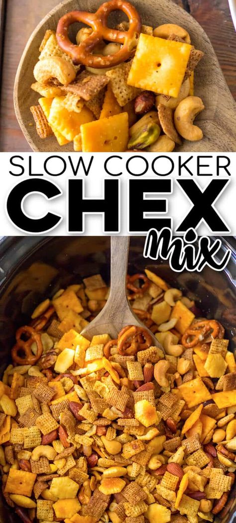 Pumpkin Spice Chex Mix Recipe Crock Pot, Low Carb Chex Mix Recipe, Thanksgiving Chex Mix Recipes, Chex Mix Recipes Crock Pot, Chex Cereal Recipes, Chex Mix Crock Pot, Savory Chex Mix Recipes, Crockpot Snacks, Chex Party Mix Recipe