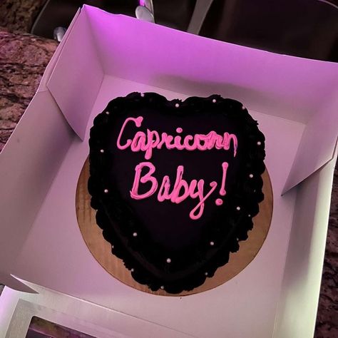 Capricorn Birthday Party Ideas, Pink Capricorn Cake, Birthday Photoshoot Ideas Capricorn, Capricorn Bday Cake, Capricorn Birthday Photoshoot Ideas, Capricorn Birthday Aesthetic, Capricorn Birthday Outfits, Capricorn Season Cake, Capricorn Heart Cake