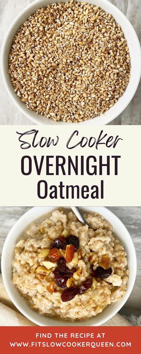 Slow cooker oatmeal recipe is a fuss-free way to start your day healthy. Here I will show you how to make oatmeal overnight in the slow cooker or in just 4 minutes in the Instant Pot. Oatmeal is such an economical breakfast and it so warm and filling for those cold fall and winter mornings! Overnight Oatmeal, Slow Cooker Oatmeal Recipes, Oatmeal Overnight, Slow Cooker Oatmeal, Sports Nutritionist, Healthy Food Habits, Oatmeal Recipe, Healthy Food List, Lost 100 Pounds