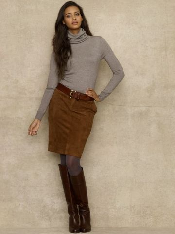 I love Ralph Lauren Tan Suede Skirt, Tan Outfit, Ralph Lauren Shop, Pleated Skirts, Pencil Skirts, Suede Skirt, Women's Skirts, Tan Suede, Work Attire