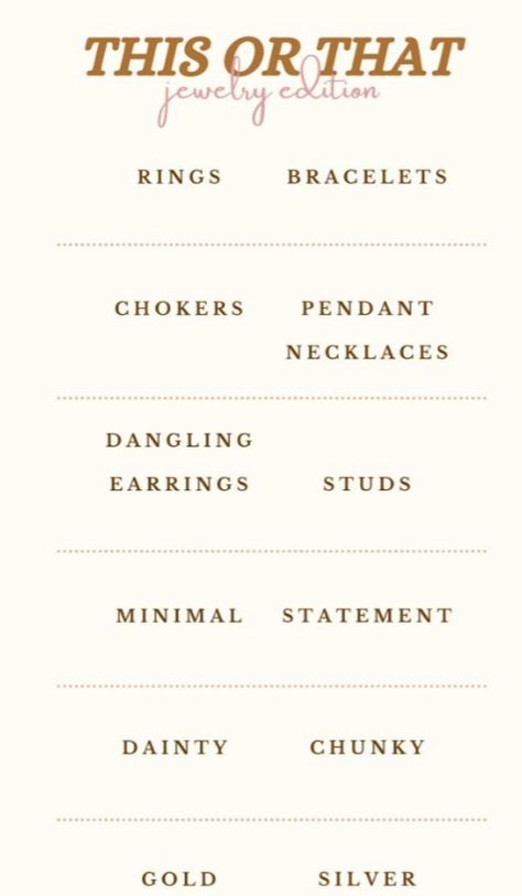 Comment with your this or that answers! https://www.etsy.com/shop/JewelryByHeartANNA Jewelry Business Post Ideas, This Or That Jewelry Edition, Necklace Business, This Or That Jewelry Edition Instagram, Jewellery Story Ideas, Cute Jewelry Store Names, Jewelry Social Media Post Ideas, Jewellery Brand Instagram Story Ideas, Jewelry Social Media Post