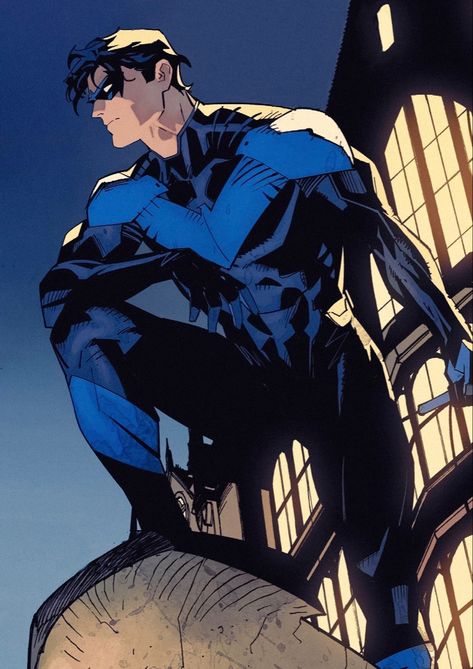 Nightwing Art, Nighwing, Night Wing, Dan Mora, Sneaky Link, Supernatural Powers, Gotham Knights, Arte Dc Comics, Dc Comics Artwork